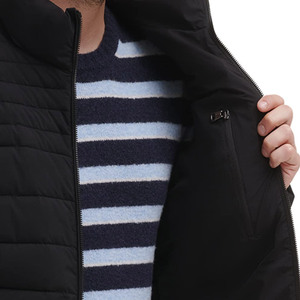 2025 New Arrival Men's Lightweight Breathable <b>Mandarin</b> <b>Collar</b> Zipper Closure Puffer <b>Jacket</b> Front Logo Eco-Friendly <b>Jacket</b> - Product Image 4