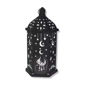 Faroles Modernos de Hierro, Adornos Decorativos para Ramadán y Eid Al-Fitr - Product Image 1
