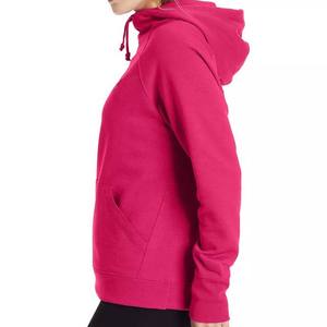 Pull à capuche complet pour femmes de couleur unie Matériau en coton personnalisé Couverture complète simple Vente en gros pour l'extérieur - Product Image 5