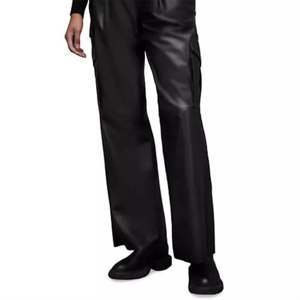 OEM Custom Premium Women's Black Leather Trousers - Skinny <b>Fit</b> and <b>Perfect</b> for Fashion Outfits - Product Image 3