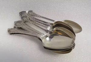 Juego de Cubiertos de acero inoxidable con espejo plateado elegante al por mayor, regalo de negocios, cuchara, tenedor para mesa de cena, utensilios de cocina - Product Image 3