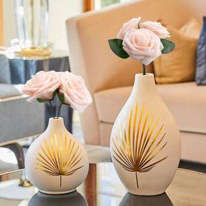 Vaisselle de table décorative en aluminium, vase à fleurs en métal, nouveau design fait à la main, salon, fournisseur, fabricant en gros, nouveauté - Product Image 6