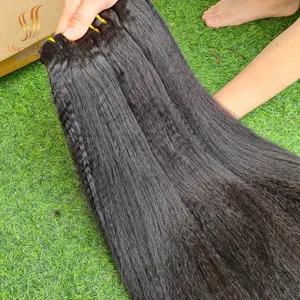 Vietnamese Raw Hair Double Drawn Kinky Straight 14 Inches Cuticle Aligned Raw Virgin Hair