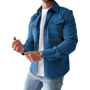 Chemises décontractées pour hommes, respirantes, tendance, style oversize, 100% coton, confort quotidien - Product Image 2