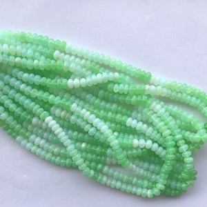 4mm 6mm 8mm 10mm Ombre naturelle Chrysoprase vert opale lisse rondelles perles de pierres précieuses brin pour la fabrication de bijoux collier Bracelet - Product Image 2