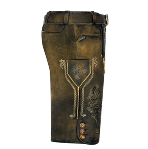 Pantalones Cortos Tradicionales Bávaros de Cuero, Pantalones Cortos Personalizados Únicos para Hombre - Product Image 3