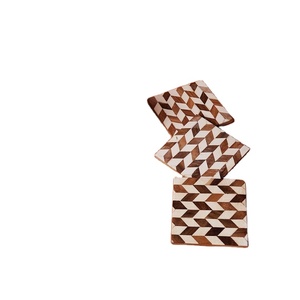 New Arrival Wood Resin Drinking <b>Coasters</b> <b>Set</b> of 4 Creative Design Tea Cup <b>Coasters</b> Table Mats Classic Style Wood Resin <b>Coasters</b> - Product Image 1