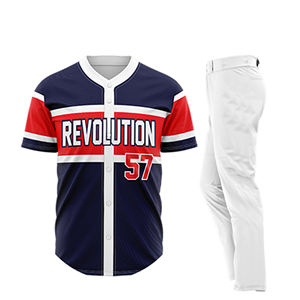 Conjunto de camiseta de béisbol personalizada de alta calidad para hombre, ropa deportiva transpirable con nombres bordados personalizados, números, uniforme barato OEM - Product Image 3