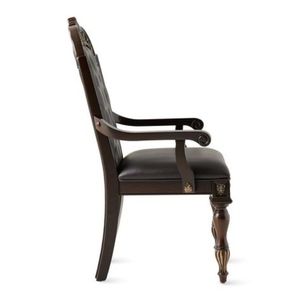 Juego de sala de estar de lujo europeo con silla de cuero de madera de teca maciza duradera y de alta calidad para hoteles y centros comerciales - Product Image 4