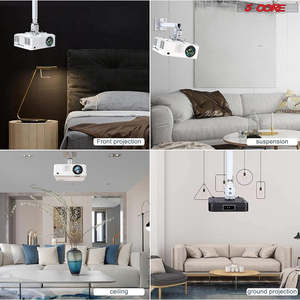 5Core <b>Projector</b> <b>Mount</b> Ceiling Wall Universal Holder Adjustable Low Profile Capacity 40lb - Product Image 4