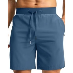 Short d'entraînement pour homme 100% coton séchage rapide léger Flexible respirant évacuation de l'humidité Anti-rides gymnastique exercice course à pied - Product Image 1