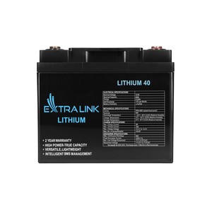แบตเตอรี่ Extralink LiFePO4 40AH, 12.8V, พร้อมระบบ BMS - Product Image 3