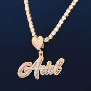 Luxury Diamond Pendant VVS Lab Grown Diamond 925 Sterling Silver <b>Bride</b> Jewelry Tennis Necklace with Pendant For Women - Product Image 5