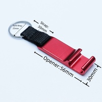 Ouvre-bouteille en aluminium personnalisable avec sangle et porte-clés | Outil promotionnel parfait pour les événements