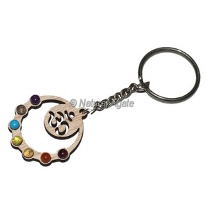 Achetez un porte-clés tendance en bois gravé avec un symbole de création universelle - Product Image 5