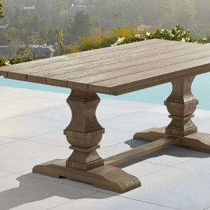 Mueble de mesa de madera de teca grande para sala de estar o comedor, estilo moderno para uso interior duradero - Product Image 3