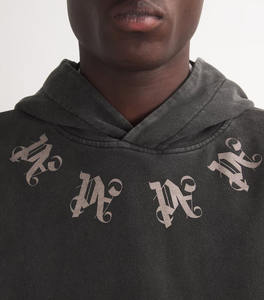 Unisex Oversized Olive Green Pullover Hoodie Featuring Adjustable Drawstring Hood Front Kangaroo Pocket Ribbed Cuffs and Hem - Product Image 6