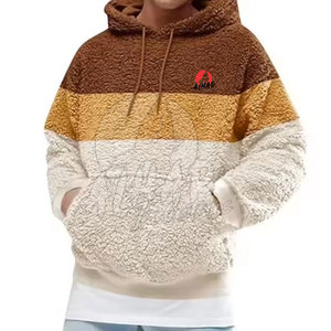 Vêtements d'hiver personnalisés Sherpa Hoodies Apparel Clothing Casual Men Sherpa Hoodies For Best Sale - Product Image 1