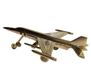 Bateau de bateau en laiton avec base en bois Article parfait pour la décoration de la maison et les cadeaux Pièce maîtresse décorative de la meilleure qualité. - Product Image 1