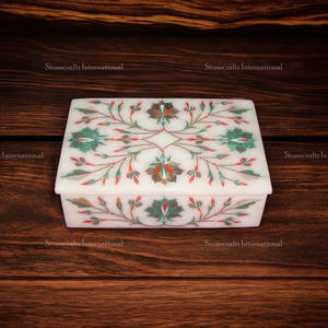 Elegante caja de joyería de nácar de calidad superior incluye nácar azul disponible a precio mayorista embalaje de cartón - Product Image 1