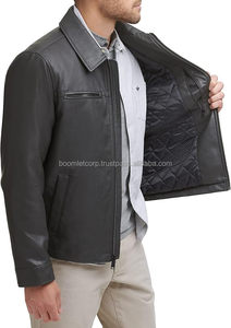 Chaqueta de Cuero Auténtica Unisex Boomletcorp, de Piel de Vaca Genuina, de Alta Calidad, Impermeable, Transpirable y de Secado Rápido, para Motocicleta y Automóvil - Product Image 3