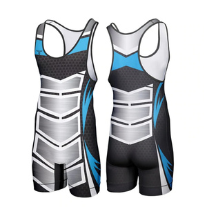 Vente en gros de maillots de lutte pour hommes uniformes de combinaisons de lutte personnalisés entraînement de puissance d'haltérophilie - Product Image 5