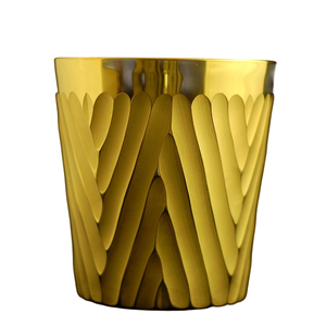Glossy Gold Finished Brass Wine Cooler Metal Champagne Ice <b>Bucket</b> for Bar Ware Event Parties Handmade <b>Beer</b> Chillers - Product Image 1