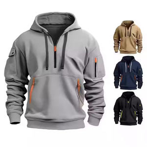 Clásico de los hombres Casual de moda Fleece Pullover Sudaderas Estilos personalizados y colores Invierno Otoño - Product Image 1