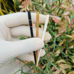 Handmade Natural Buffalo Horn Buffalo Bone Cow Horn Kohl <b>Stick</b> Set Traditional Eye Applicator for <b>Smooth</b> and Precise Makeup - Product Image 5