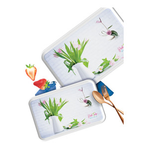 ถาดเมลามีนสำหรับใช้ในครัวเรือนถาดเสิร์ฟ2024แบบสัมผัส - Product Image 4