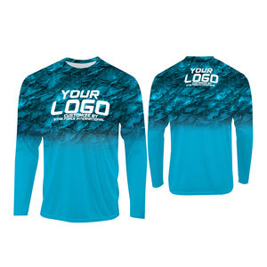 Camisas de pesca por sublimación de secado rápido para hombre, manga larga, 50 + UPF, protección UV, seda helada para hombres y mujeres, diseño de Jersey - Product Image 4