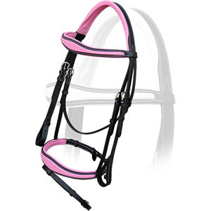 Profesional de alta calidad Durable al aire libre de cuero ecuestre ajustable Color Rosa caballo brida riendas personalización aceptada - Product Image 5