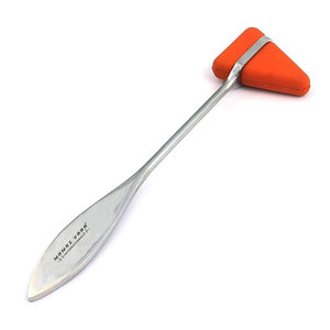 Martillo de Reflejos de Percusión de Acero Inoxidable Taylor Medical para Médicos y Enfermeras, Cabeza Roja, Potencia Manual para Clínicas, Pruebas Neurológicas - Product Image 1
