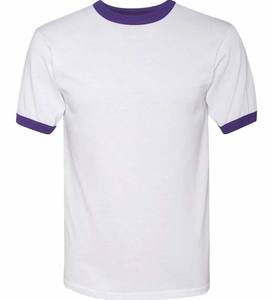 Jersey Poliéster Algodón Hombres Relaxed Fit Lightweight Ringer T Shirt - Product Image 6