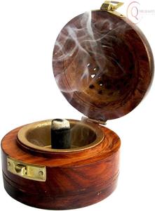 Quemador de Incienso de Madera Religioso de Primera Calidad con Diseño Artesanal 100% Natural y Duradero para Aromaterapia y Meditación - Product Image 4