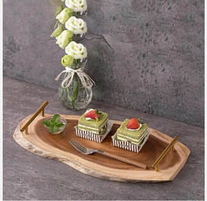 ถาดเสิร์ฟไม้อะคาเซียแข็งสำหรับอาหารเช้าโต๊ะกาแฟ - Product Image 2