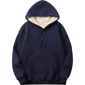 Escote superpuesto Bolsillos de costura lateral Etiqueta de goma térmica Peso pesado 360gsm Sudaderas con capucha de lana fuera de la puerta transpirable - Product Image 1