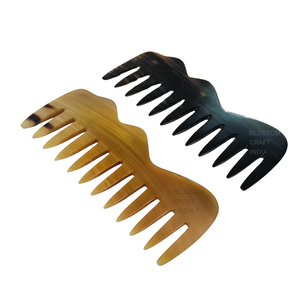 Peigne à cheveux artisanal en corne de buffle, artisanat traditionnel, exporté d'Inde, prix de gros le plus bas, fabricant - Product Image 1
