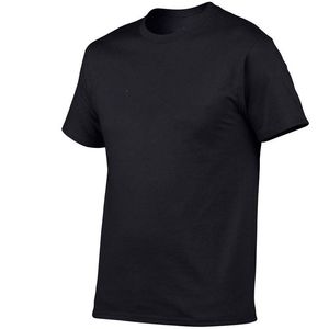 Haute qualité hommes col rond Gym T-Shirt décontracté respirant été 100% coton conception unie à manches courtes - Product Image 5