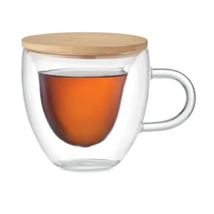 Mug en verre borosilicate personnalisé CORAMUG, articles promotionnels personnalisables - Product Image 4