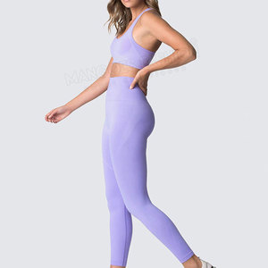 Conjunto de Yoga Personalizado con Logotipo, Material de Primera Calidad, Nuevo Modelo, Fabricación en Fábrica, Servicios OEM, Diseño de Ropa Deportiva Transpirable, Informal, 100% Algodón - Product Image 5