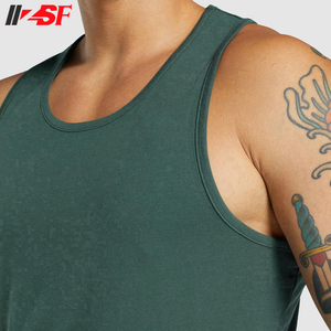 Wholesale New Arrival Men's Custom Printed Knitted Spandex/Cotton Tank Tops Stylish Casual Gym <b>Singlet</b> Sportswear - Product Image 6