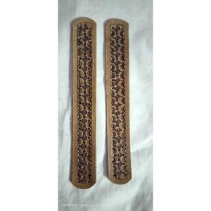 New Arrival Genuine <b>Leather</b> Western Hand Tooled and Hand Painted <b>Leather</b> <b>Bracelet</b> for Export Selling From India - Product Image 4