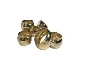 Customized Brass Napkin <b>Rings</b> Shiny Brass <b>Ring</b> Factory Supply - Product Image 4