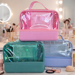 Nouvelle pochette de rangement transparente et étanche, sac de rangement lavable en EVA, accessoires de plage, sac fourre-tout pour téléphone, cosmétiques, articles de toilette, voyage - Product Image 1