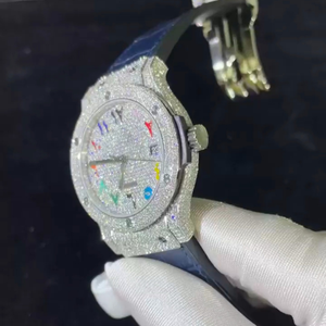 Reloj de Diamantes Moissanite DEF de Alta Calidad, Estilo Hip Hop, Movimiento Miyota de Lujo, Correa de Acero Inoxidable, Esfera de Cristal - Product Image 2