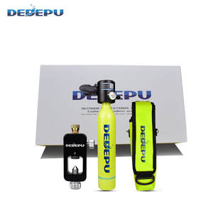 <span class=keywords><strong>Bouteille</strong></span> d'air haute pression en aluminium orange DEDEPU 0,5L pour plongée sous-marine avec adaptateur de plongée - Product Image 2