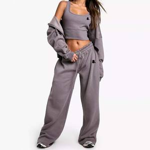 2026 Vintage Acid Wash 2 en 1 Sweat à capuche zippé d'hiver lourd pour femme 100% coton - Product Image 1