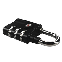 ABA 107908 Cadenas à combinaison à 3 chiffres tendance en alliage de zinc et acier avec fonction à came pour usage sur porte
