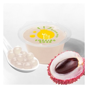 Professional Brand 120g Premium Quality Instant <b>Popping</b> <b>Boba</b> Tapioca Balls with Passion Fruit Flavor Ready to Eat for Bubble Tea - Product Image 1